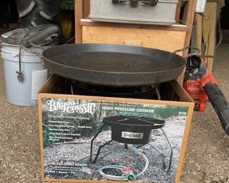 New propane wok cooker