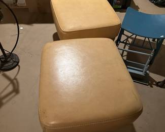 Italian Leather Ottomans, originally $2245! 
