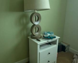 Nightstand and lamp