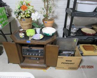 turntable in cabinet