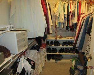 more ladies clothes, shoes, adult incontinence items