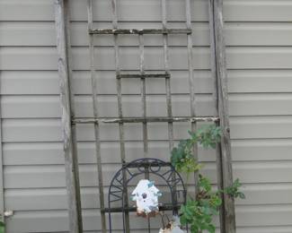 Wooden Trellis with come welcoming bird houses
