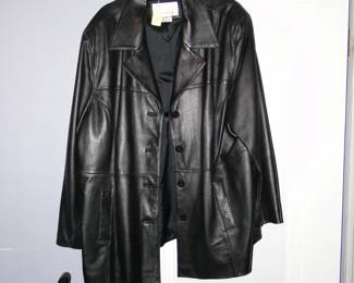 Women's leather coat  3X