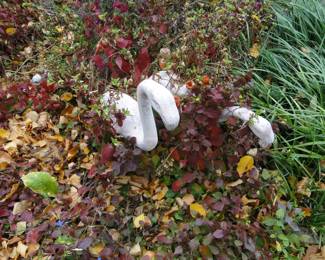 More cement Flamingos