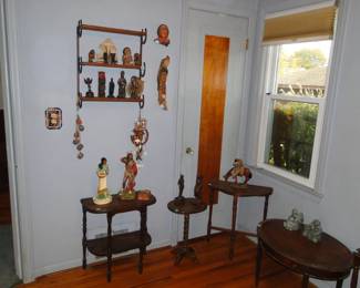 Welcome to what we like to call the Native American room, with lots of tables, and shelves, and lamps from Alaska