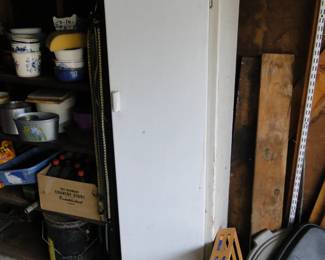 Large upright wooden cabinet