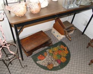 You do have to look down because we have dozens of accent rugs