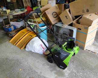 Boxes are free, and the snowblower is in perfect working  condition