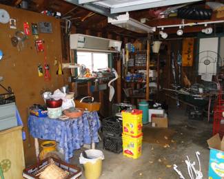 The garage is just full of all kinds of fun treasures