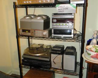The shelf is not for sale, but all the wonderful electronics are for sale, and we have lots and lots, and they all work