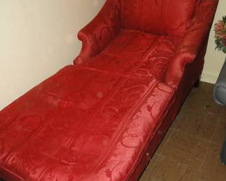 Ruby Red fainting couch