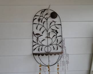 Charming small metal plant holder