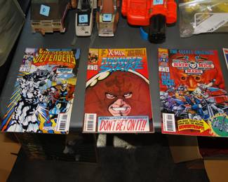 Comic books too!!  The Secret Defenders, X-Men and more