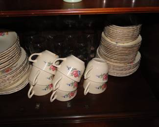 Complete 8 piece set and more of these vintage place settings