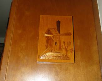 A nice piece of wooden art, Windmill style