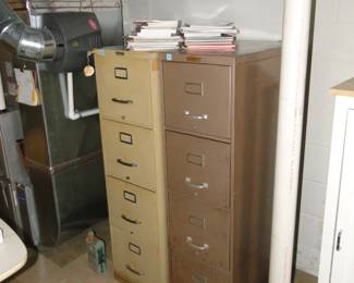 Pair of file cabinets