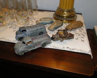 Pressed tin cars