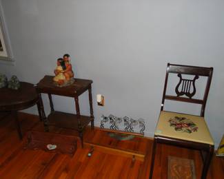 Chairs and table, and more