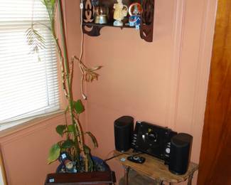 Very nice wall art, and decorative shelving