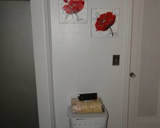 Small square floral artwork