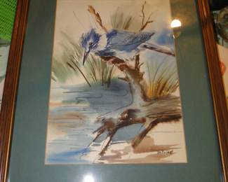 Original watercolor, artist is very famous and collectible