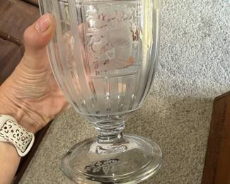 Hawkes Acid Etched Glass