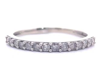 NEW! 1 Carat Natural Diamond Shared Prong Semi-Eternity Ring in White Gold