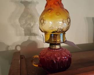 1920s L.E. smith oil lamp