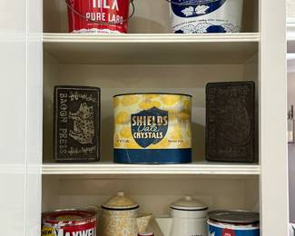 Vintage Tins, and Meat Presses