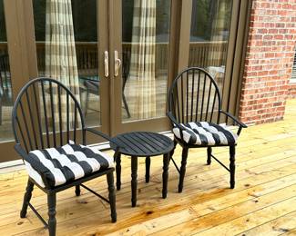 Heavy Metal Set: 2 Chairs and Table