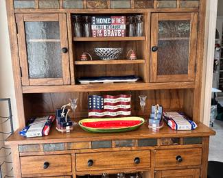 Great Wood and Stone Cabinet... and Celebrate USA materials