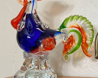 Blown Glass Rooster