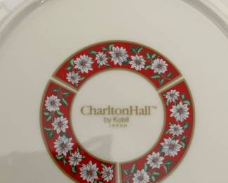 Kobe: "Charlton Hall" Christmas Dishes: Service for 12