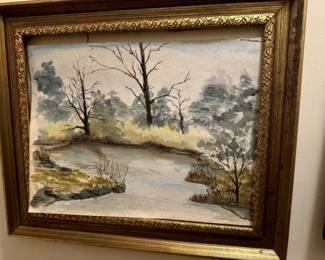 Watercolor and frame