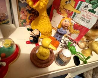 Big Bird and vintage toys