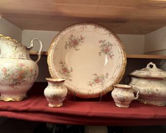 Vintage bowl and pitcher