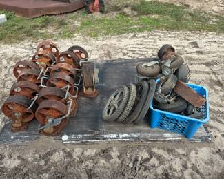 Misc wheels , industrial
Metal wheels 