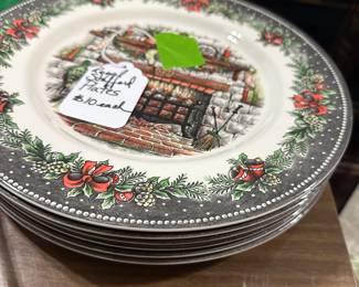 Christmas Royal Stafford plates 