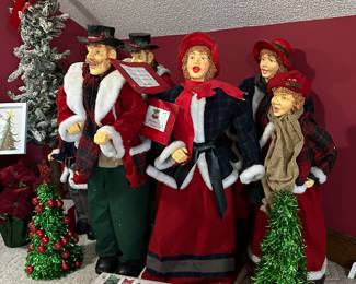 4’ tall vintage Carolers, 7 total 