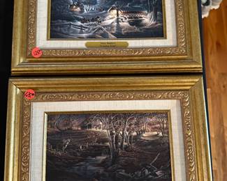 Terry Redlin’s famous art with certificates 