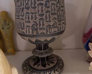 Handmade Hittite Design pottery wine cup