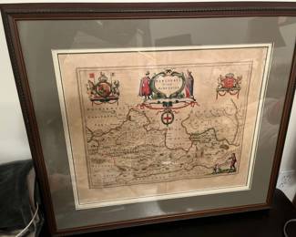 Barkshire Old Antique World Map