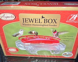 Jewel Box Window Hummingbird Feeder