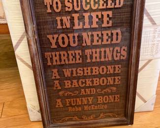 Rockin' R by Reba Framed Glass Saloon Wall Decor