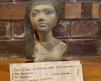 Model of Bust of Princess Baket Aton Daughter of King Akhenaten - Egypt