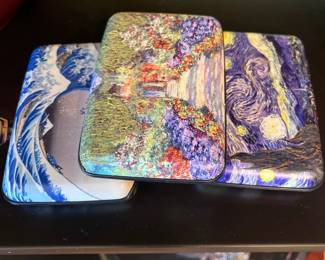 Van Gogh Monet Credit Card Holder, Business card holder