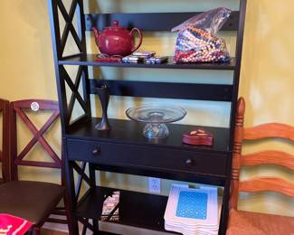 Espresso Ergode Elegant 5 tier Bookcase with Drawer