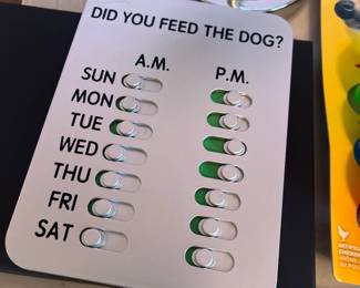 The Original - DID you feed the Dog? Dog Food Tracker
