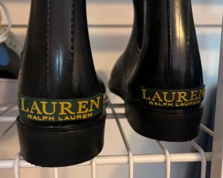 Ralph Lauren Womens Tally Rain Boots Black