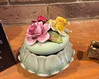 Fitz and Floyd Mint Green Candy Dish